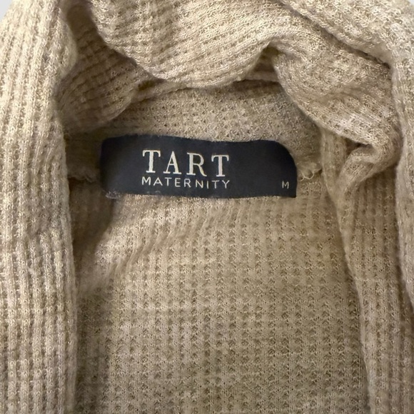 Tart Maternity Lexa Wrap Open Front Cardigan - Beige, Oatmeal, Size Medium - Picture 2 of 4